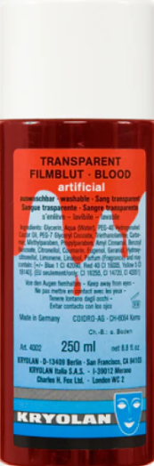 Kryolan Transparent Blood (8 oz.)